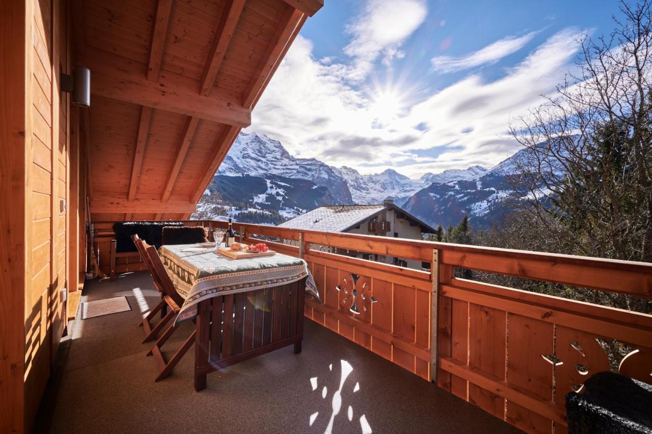 Chalet Bergfrieden Penthouse 翁根 外观 照片